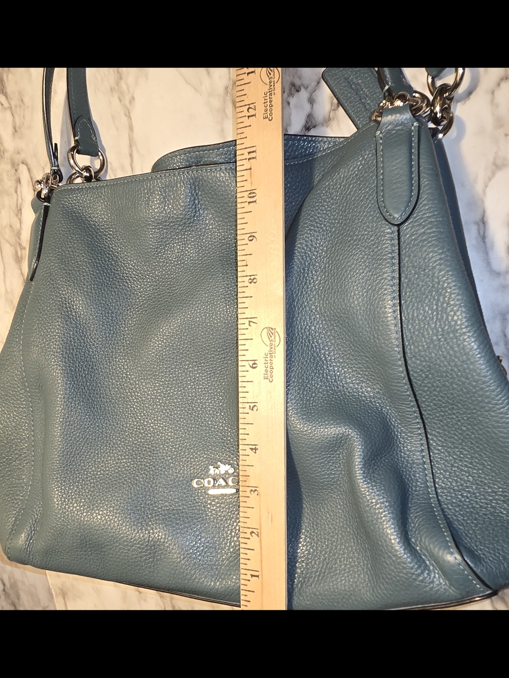 Coach Hallie shoulder bag Dark Green - Picture 12 of 14